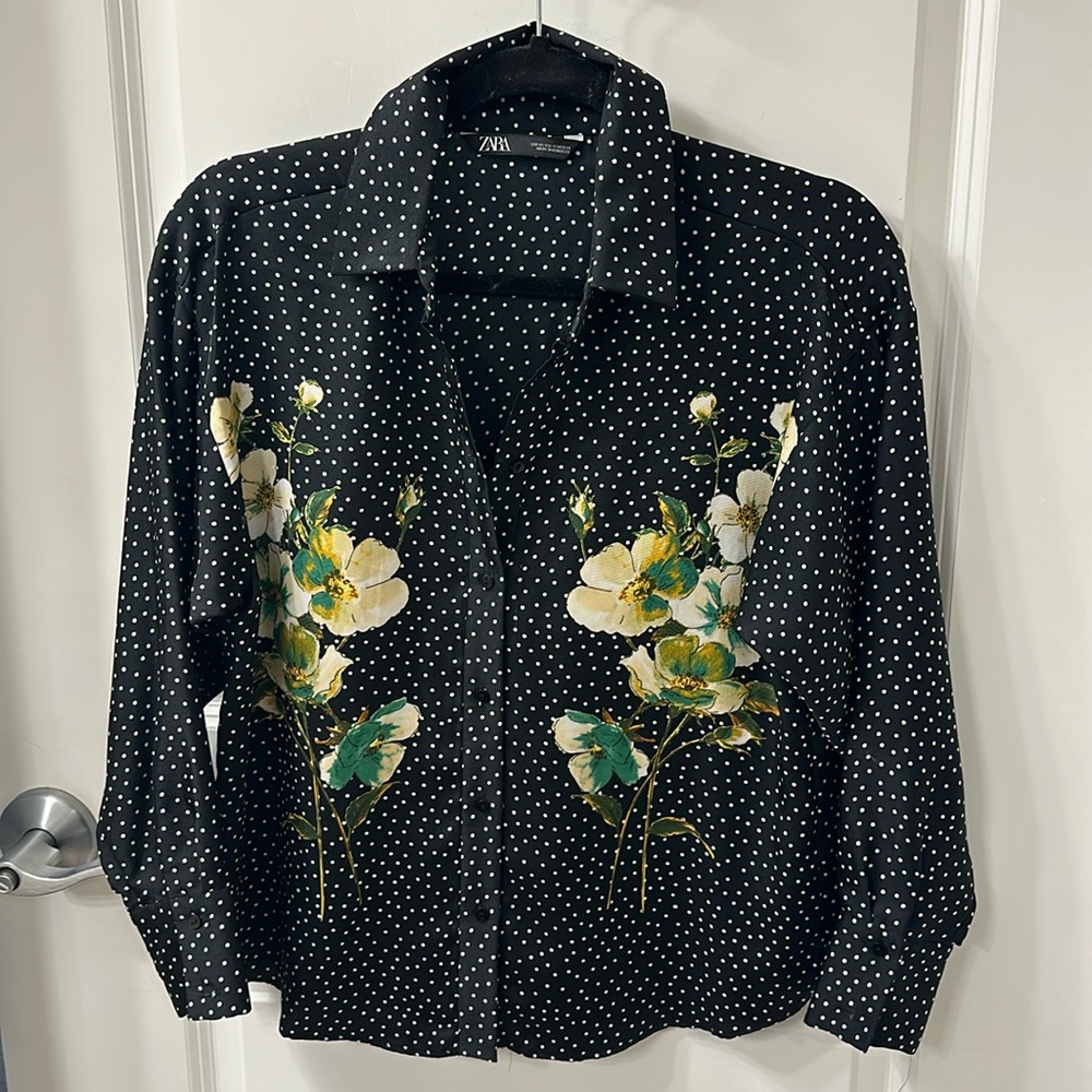 Zara Button Down Blouse - image 1
